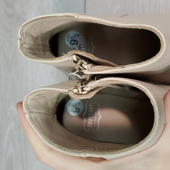 Thursday Boot Company Daisy Womens Leather Ankle Heels Boots shoes sz 9.5 - Picture 6 of 14